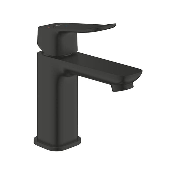 GROHE - Dice mitigeur monocommande de lavabo à levier avec vidage Clic-Clac, noir mat (1018612430) - large