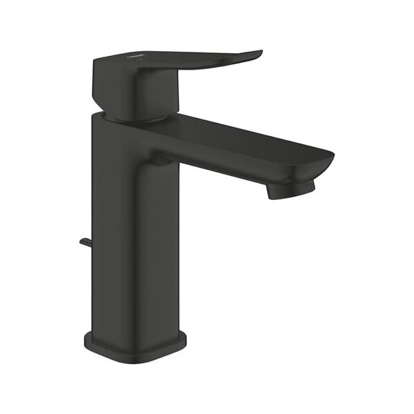 GROHE - Dice mitigeur monocommande de lavabo à levier avec vidage, noir mat (1018322430) - large
