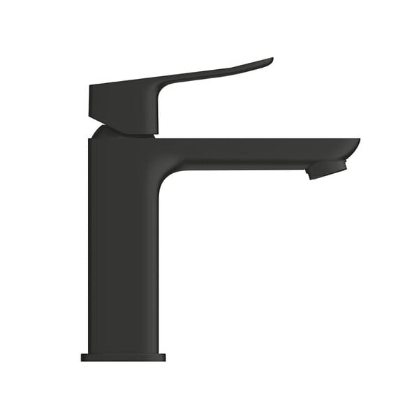 GROHE - Dice mitigeur monocommande de lavabo à levier avec vidage Clic-Clac, noir mat (1018332430) - large