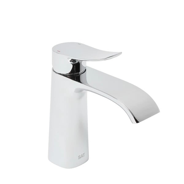 SWISS AQUA TECHNOLOGIES - Infinitio mitigeur de lavabo avec bec cascade, sans vidage, chrome (SATBSINF271) - large