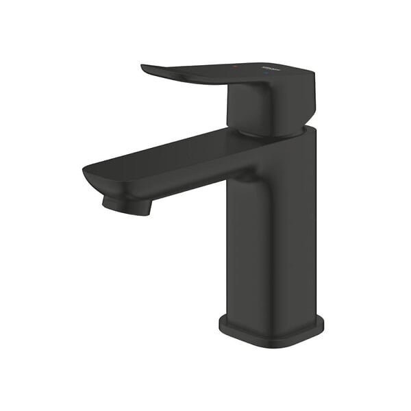 GROHE - Dice mitigeur monocommande de lavabo à levier avec vidage Clic-Clac, noir mat (1018572430) - large
