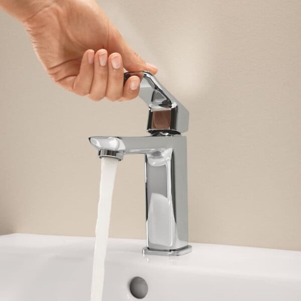 GROHE - Dice mitigeur monocommande de lavabo à levier avec vidage Clic-Clac, chrome brillant (1018330000) - large