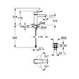 GROHE - Dice mitigeur monocommande de lavabo à levier avec vidage Clic-Clac, chrome brillant (1018330000) - vignette