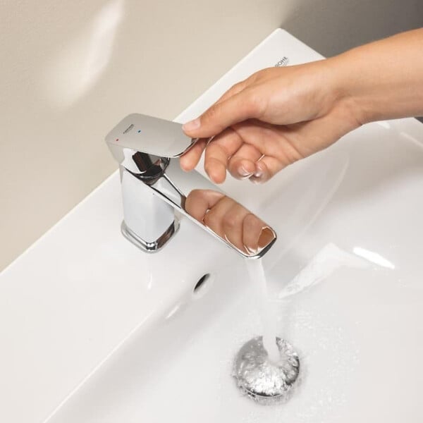 GROHE - Grohe Dice mitigeur monocommande de lavabo à levier avec vidage Clic-Clac, chrome brillant (1018360000) - large