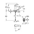 GROHE - Grohe Dice mitigeur monocommande de lavabo à levier avec vidage Clic-Clac, chrome brillant (1018360000) - vignette