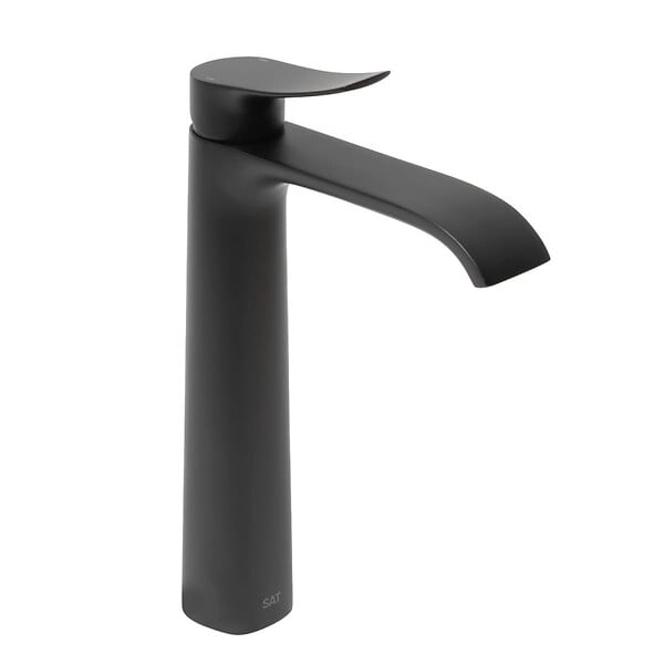 SWISS AQUA TECHNOLOGIES - Infinitio mitigeur de lavabo haut, sans vidage, noir mat (SATBSINF285C) - large