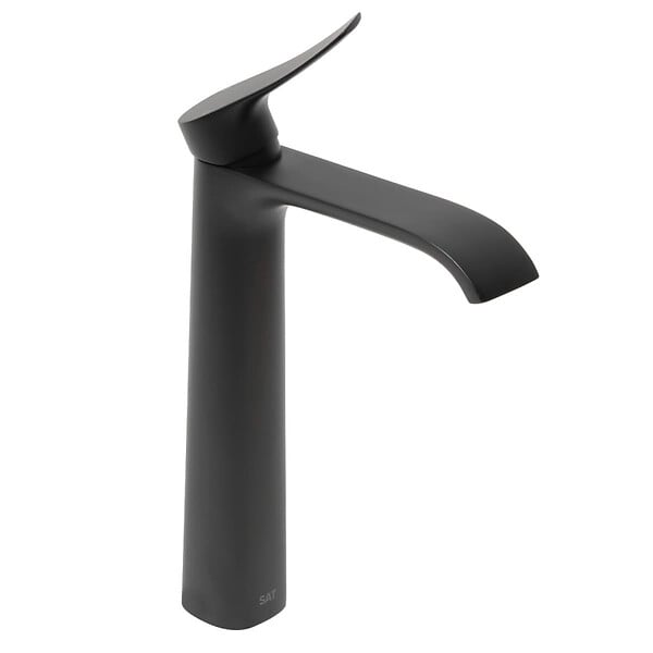 SWISS AQUA TECHNOLOGIES - Infinitio mitigeur de lavabo haut, sans vidage, noir mat (SATBSINF285C) - large