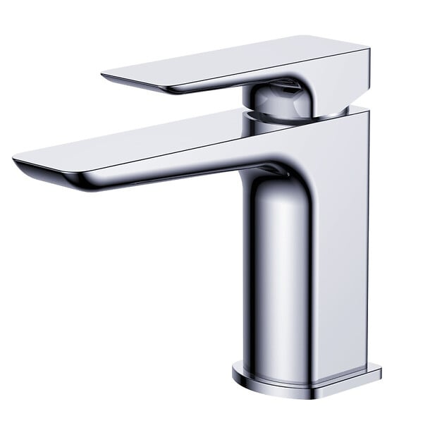 SWISS AQUA TECHNOLOGIES - Brevis mitigeur de lavabo en laiton à levier, sans vidage, chrome brillant (SATBSBRE271) - large