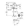 GROHE - Dice mitigeur monocommande de lavabo à levier avec vidage Clic-Clac, chrome brillant (1018610000) - vignette