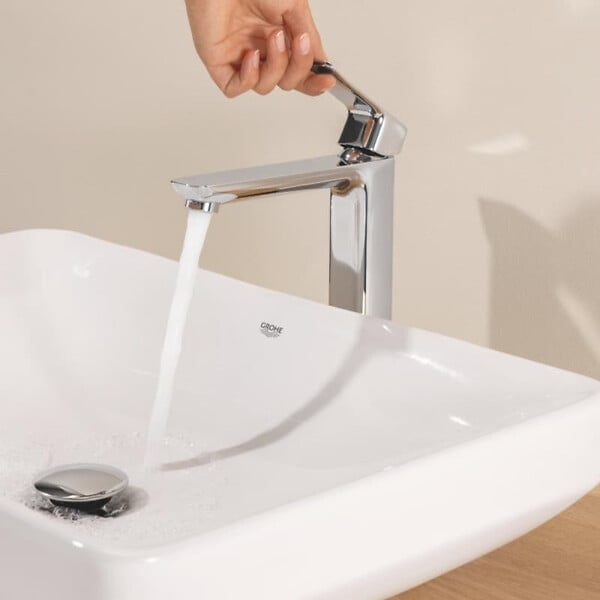 GROHE - Dice mitigeur monocommande de lavabo XL à levier, sans vidage, chrome brillant (1018920000) - large
