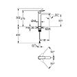 GROHE - Dice mitigeur monocommande de lavabo XL à levier, sans vidage, chrome brillant (1018920000) - vignette