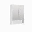 SWISS AQUA TECHNOLOGIES - Cube Way  60x72x14 cm armoire de salle de bain suspendue avec étagères, blanc mat (GALCU3D60BP) - vignette