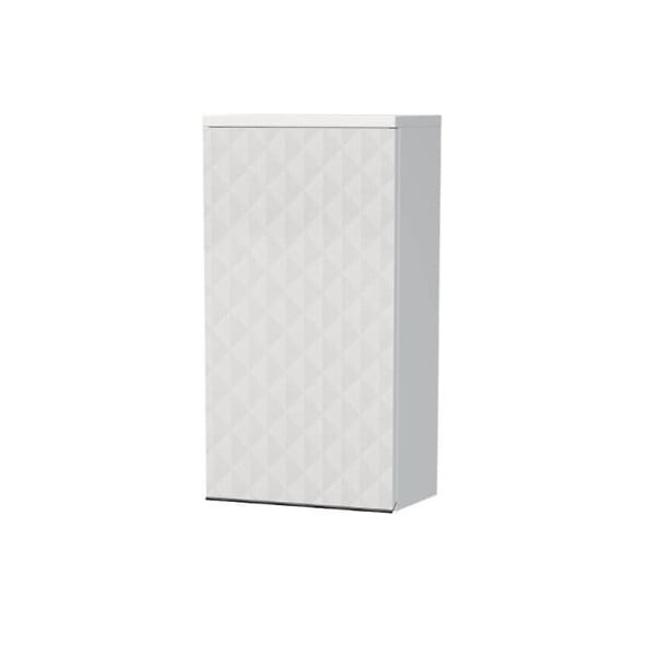 SWISS AQUA TECHNOLOGIES - Cube Way 32,5x63x20 cm armoire de salle de bain suspendue, ouverture à gauche, blanc mat (CUBE3DH321DLBP) - large