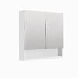 SWISS AQUA TECHNOLOGIES - Swiss Aqua Technologies Cube Way  80x72x14 cm armoire de salle de bain suspendue avec étagères, blanc mat (GALCU3D80BP) - vignette