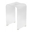 SWISS AQUA TECHNOLOGIES - Swiss Aqua Technologies Tabouret de salle de bain PMR antidérapant – sécurité et stabilité, Transparent (SATSTOLPLASTT) - vignette
