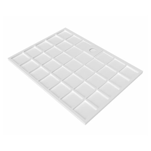 SWISS AQUA TECHNOLOGIES - Swiss Aqua Technologies Vision 120x90cm receveur de douche rectangulaire ultra-plat 3cm, surface antidérapante, marbre coulé, blanc (SATSVVI12090B) - large