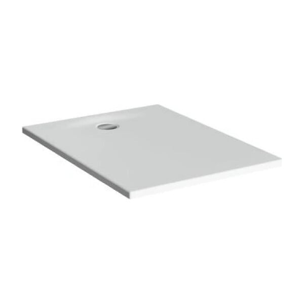 VITRA - Leaf by Siko Receveur de douche rectangulaire 90x80 cm, acrylique antidérapant, blanc (6519-090-080A) - large