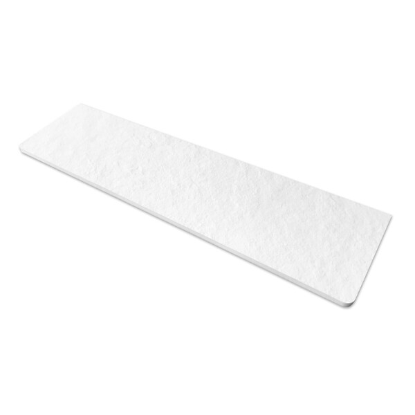SWISS AQUA TECHNOLOGIES - Swiss Aqua Technologies Fusion Receveur de douche 100x80cm en marbre coulé, sans siphon, blanc (SATFU10080BL) - large