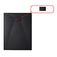 CERAMIA - Ceramia Essential cache bonde pour receveur de douche, noir (CERAESB) - vignette