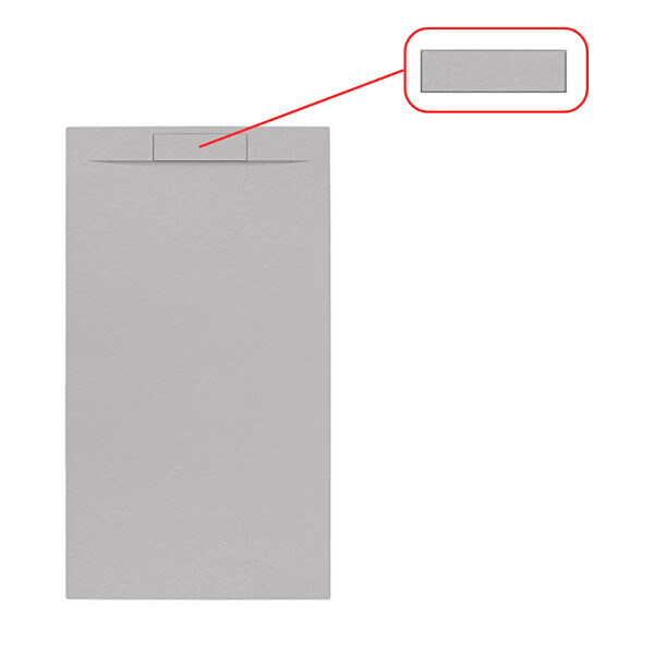 SWISS AQUA TECHNOLOGIES - Fusion cache-siphon pour receveur de douche, gris perle (SATFUKRYTGRP) - large