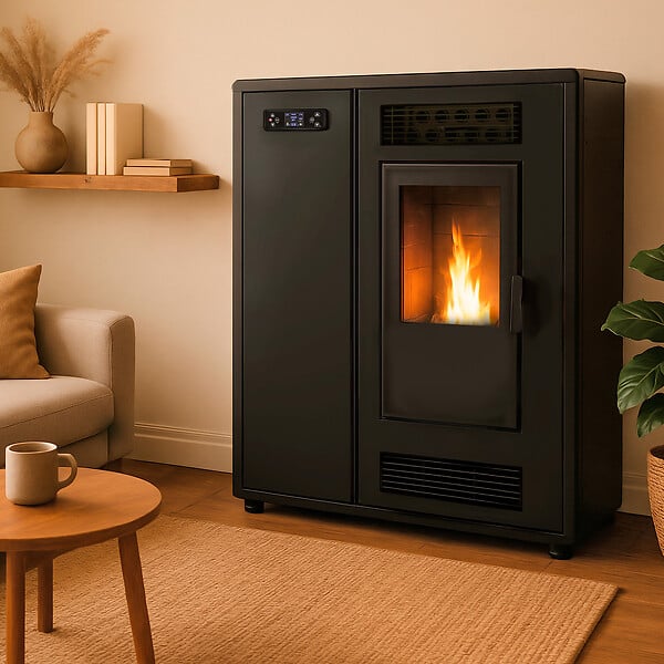 SANNOVER - Poêle à granulés Air Slim Astral 12,2 kW Noir Sannover - large