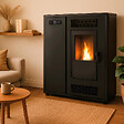 SANNOVER - Poêle à granulés Air Slim Astral 12,2 kW Noir Sannover - vignette
