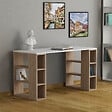 HABITAT ET JARDIN - Bureau en bois "Colmar" - 140 x 75 x 60 cm - Blanc - vignette