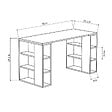 HABITAT ET JARDIN - Bureau en bois "Colmar" - 140 x 75 x 60 cm - Blanc - vignette
