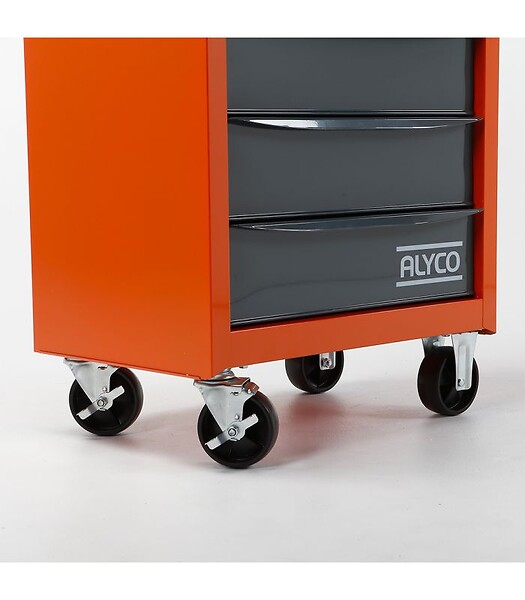 ALYCO - Grand Chariot Alyco Orange 6 Tiroirs 680X460X1020 Mm Alyco 170860 - large