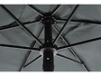 HABITAT ET JARDIN - Table et chaises de jardin avec parasol en métal "Convivia" - 4 places - Gris anthracite - vignette
