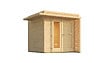 WEKA - Abri de jardin en bois  Amberley 1 - Naturel - L.289xH.234xP.289cm - vignette