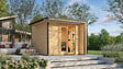 WEKA - Abri de jardin en bois Amberley 3 - Naturel - L.300xP.300cm - vignette