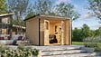 WEKA - Abri de jardin en bois  Amberley 4 - Naturel - L.350xP.353cm - vignette