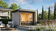 WEKA - Abri de jardin en bois  Amberley 6 - Gris/anthracite - L.350xP.353cm - vignette