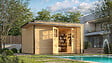 WEKA - Abri de jardin en bois  Amberley 7 - Naturel - L.450xP.455cm - vignette