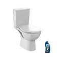 JACOB DELAFON - WC à poser sans bride sortie horizontale Gaspard avec abattant frein de chute et déclipsable + gel WC - vignette