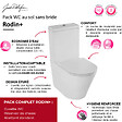 JACOB DELAFON - WC à poser sans bride sortie universelle Rodin+ avec abattant frein de chute + nettoyant - vignette