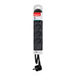 LEGRAND - Multiprise 5 prises 2P+T interrupteur - 1,5m - Noir - vignette
