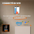 BESTHERM - Radiateur électrique fixe connecté WiFi à inertie sèche céramique - BESTHERM - ILLO CONNECT 1500W - horizontal blanc - vignette