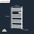 BESTHERM - Sèche-serviette électrique sans fluide - THOMSON - COSMO 500W - Connecté WiFi - blanc - NF - vignette