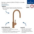 VILLEROY ET BOCH - Robinet cuisine  Umbrella flex bronze - vignette