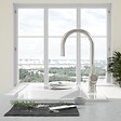VILLEROY ET BOCH - Robinet cuisine  Umbrella flex acier massif + nettoyant - vignette