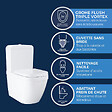 GROHE - WC à poser sans bride Euro Ceramic + abattant et nettoyant - vignette