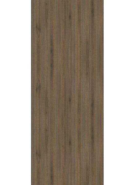GD MENUISERIES - Porte Coulissante Décor Noyer Light Walnut H204 x L83 cm, Rail alu Bandeau Blanc - large