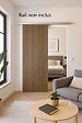 GD MENUISERIES - Porte Coulissante Décor Noyer Light Walnut H204 x L73 cm - vignette