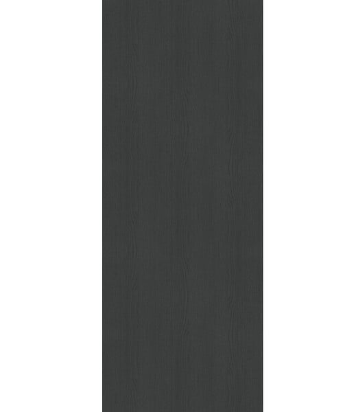 GD MENUISERIES - Porte Coulissante Effet Chêne Anthracite Grey Oak H204 x L83 cm, Rail alu Bandeau Blanc - large