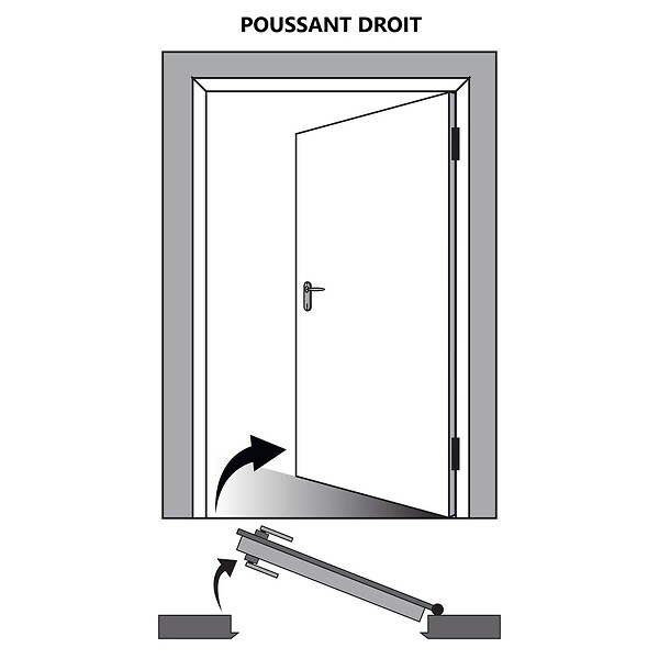 GD MENUISERIES - Bloc porte Décor Chêne Naturel Honey Oak  H204 x L73 cm Côte Tableau P.Droit - large