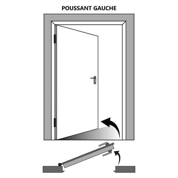 GD MENUISERIES - Bloc porte Blanc Pur Lacdor  H204 x L83 cm Côte Tableau P.Gauche - large