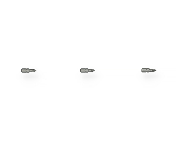 HANGER - Carte de 3 embouts cruciformes PZ2 longueur 25mm - HANGER - 133022 - large
