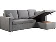 HABITAT ET JARDIN - Canapé d'angle convertible/ réversible avec coffre "Alain II" - 3 places - Gris clair - vignette